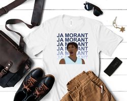 ja morant shirt, ja morant t shirt, ja morant hairstyle t shirt, ja morant dunk t shirt