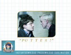 harry potter harry and draco face off poster png, sublimate, digital download