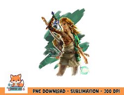 the legend of zelda tears of the kingdom link hero poster premium png, digital download copy