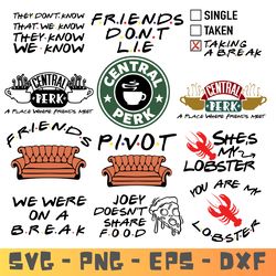 friends show svg bundle , friends svg, friends clipart, friends tv show, friends logo, friends clipart, friends cricut