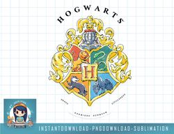 harry potter hogwarts crest in watercolors png, sublimate, digital download