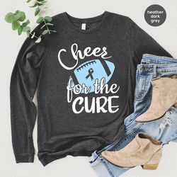 colon cancer hoodies and sweaters, cancer survivor long sleeve shirt, cheer for the cure sweatshirt, cancer support, col