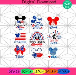 disney independence day bundle svg, independence svg, mickey svg4th of july america svg, happy 4th of july svg, firework