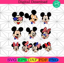 mickey minnie independence day bundle svg, independence svg4th of july america svg, happy 4th of july svg, firework svg,