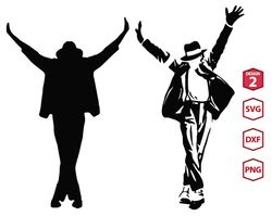 michael jackson silhouette svg, michael jackson png file