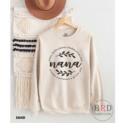 nana gift, nana sweatshirt, pregnancy announce, new nana gift, grandma to be, baby announcement, grandma gift, nana birt