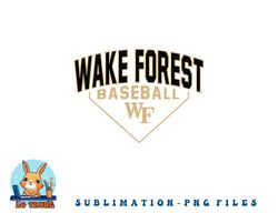 wake forest demon deacons baseball bullpen black png, digital download copy