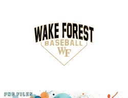 wake forest demon deacons baseball bullpen black png, digital download copy