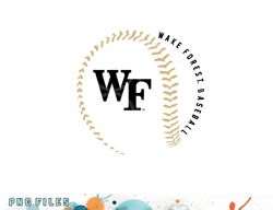 wake forest demon deacons baseball fastball white png, digital download copy