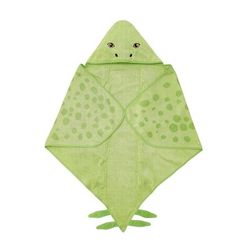 jattelik towel with hood, dinosaur/stegosaurus/green, 55x38 "