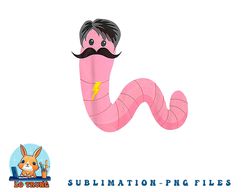 worm with a mustache james tom ariana reality png, digital download copy