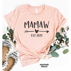 mamaw est 2023, pregnancy announcement, mother's day gift, mamaw shirt, mamaw gift, baby announcement, gift for grandma,