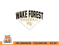 wake forest demon deacons baseball bullpen black png, digital download copy