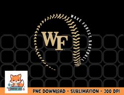 wake forest demon deacons baseball fastball png, digital download copy