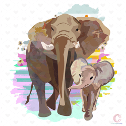 elephant family mom and baby svg, trending svg, animal svg, elephant svg, elephant gift svg, elephant family svg, animal