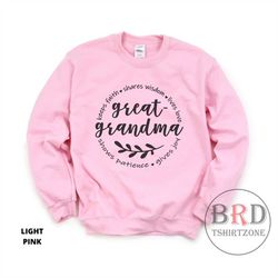 great grandma sweatshirt, great grandma gift, christmas gift for great grandma, pregnancy announcement, great-grandma sw