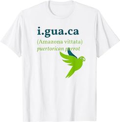 lguaca puerto rican parrot graphic t-shirt