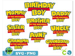 toy story birthday boy svg png bundle family, toy story shirt svg, toy story svg, toy story png, birthday boy svg cricut