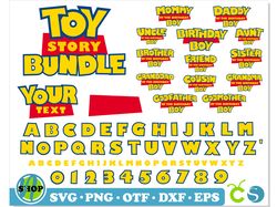 toy story bundle | toy story font & toy story birthday boy | toy story font svg, toy story birthday svg cricut