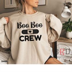 boo boo crew, nurse sweatshirt, er nurse gift, nurse team sweatshirts, school nurse gift, nurse appreciation gift, gift