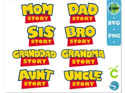 toy story family shirt svg png | toy story t shirt svg, toy story svg, toy story png, toy story logo t shirt svg