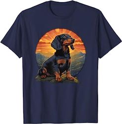 long haired dachshund pet lover retro vintage t-shirt