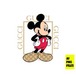 gucci mickey logo png, gucci brand logo png, mickey mouse png, disney gucci png, disney png, ai digital file