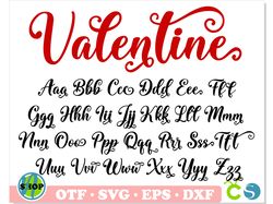 valentine font svg with tails | love font svg, valentine font ott, font with tails, wedding font, cursive font