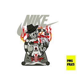 freddy krueger nike png, horror swoosh png, nike logo png, nike png, freddy krueger png