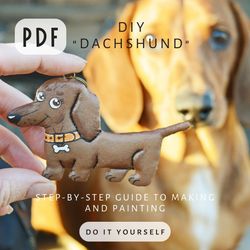 pdf "diy" step-by-step guide and pattern for creating a textile "dachshund" that smells like coffee.