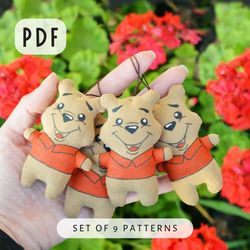 pdf set of 9 patterns toys.