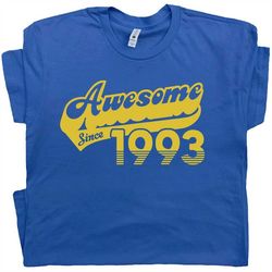 30th birthday t shirt awesome since 1993 funny 30th gift for 1993 birthday cool graphic mens 30th birthday womens 30th b