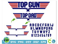 top gun logo diy personalize | top gun font svg ttf png, top gun logo emblem svg png, top gun svg, top gun png