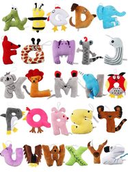 Alphabet Lore Collection Set Plush Toys A-Z English Letter Educational Toy