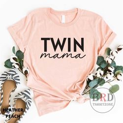 twin mama shirt, christmas gift for mom of twins, new mom gift, mom to be gift, twin mama gift, toddler twins shirt for