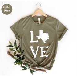 texas love shirt - texas home shirt, home state shirt, texas cactus shirt, texas map silhouette tee, texas shirt, texas