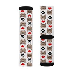 custom face socks, cat socks, dog socks, pup socks, picture socks, stocking stuffer, photo socks, novelty socks, printed