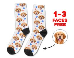 custom face socks, dog socks, pup socks, picture socks, stocking stuffer, cat socks, photo socks, novelty socks, printed