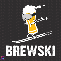 brewski skiing beer svg, trending svg, brewski beer svg, bre