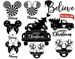 disney christmas svg, mickey candy svg