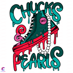 chucks and pearls dripping svg, trending svg, chucks and pearls, chucks svg, pearls svg, kamala harris svg, vp 2021 svg,