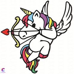 cupid unicorn svg, valentine svg, unicorn svg, cupid svg, unicorn cupid valentine svg, cute unicorn svg, unicorn hearts