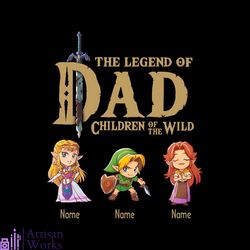 personalized the legend of dad children of the wild png file