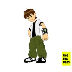 ben tennyson svg, ben 10 svg, ben svg, ben ten svg, boy svg, cartoon svg, png digital file