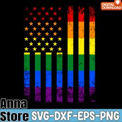 lgbtq rainbow distressed american flag svg,lgbt day svg,lesbian svg,gay svg,bisexual svg,transgender svg,queer svg,pride