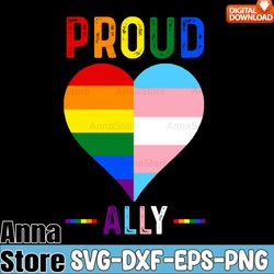 proud ally lgbt rainbow heart svg,lgbt day svg,lesbian svg,gay svg,bisexual svg,transgender svg,queer svg,pride svg