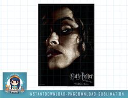 kids harry potter and the deathly hallows bellatrix portrait png, sublimate, digital download