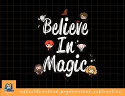 kids harry potter believe in magic cute cartoon text png, sublimate, digital download