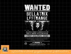 kids harry potter bellatrix lestrange wanted poster white text png, sublimate, digital download