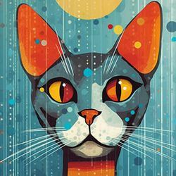 vintage feline vibrance